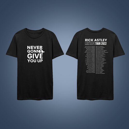 Never Gonna Give You Up Black T-Shirt